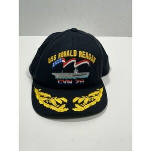 USS Ronald Reagan CVN 76 Navy Command‎ Caps Hat Cap Embroidered Adjustable Strap